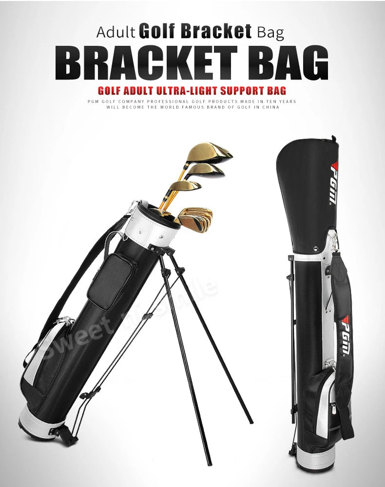 PGM Golf Bracket Gun Bag Unisex Clubs Package PU Light Portable QIAB008