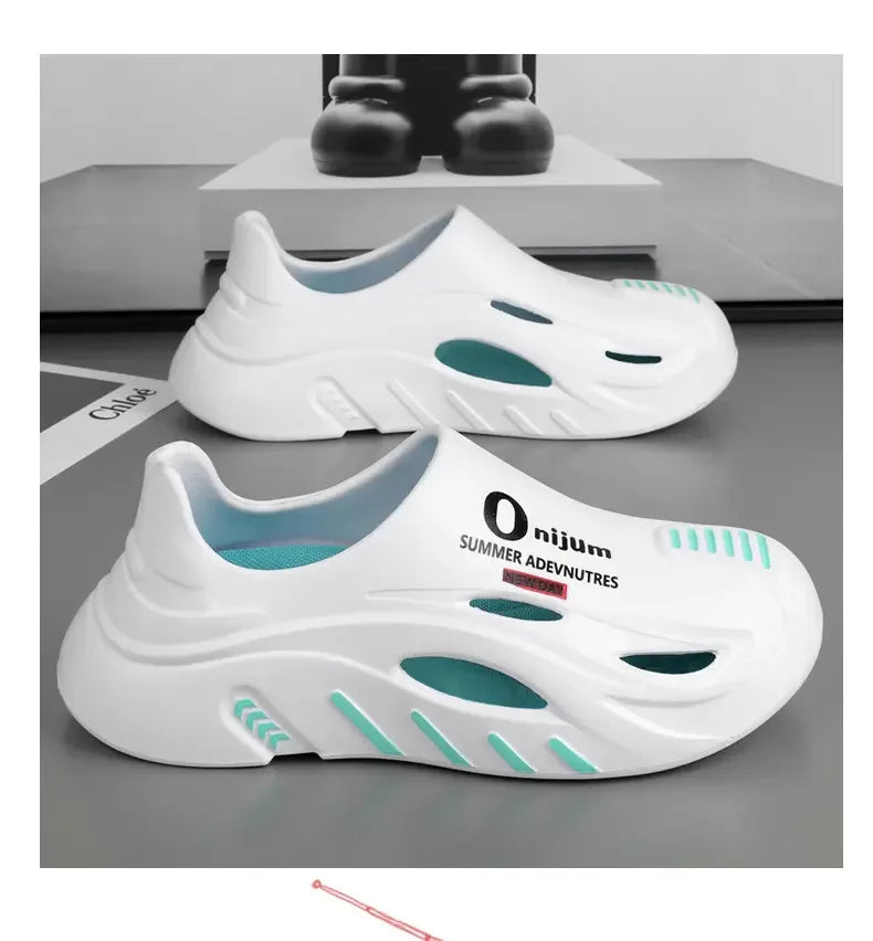 Mens Summer Beach Flip Flops EVA Sole Outdoor Casual