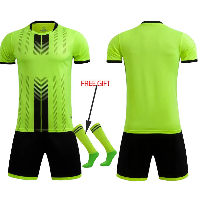 Adult Kids Football Jersey Men Customize Soccer Uniforms Sports Clothes Women Futsal Sportswear Child Training Tracksuit Outfit