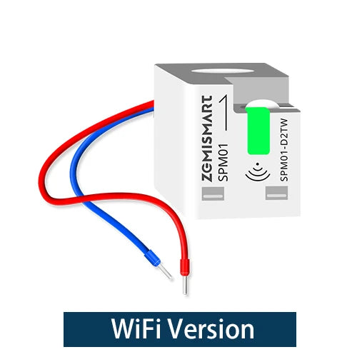Zemismart Smart Energy Meter Zigbee WiFi Monitor Electric Sensor Measure Work With Tuya Zigbee2mqtt Home Assistant