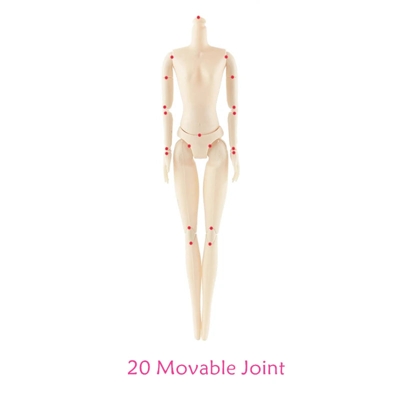 30cm Fashion Doll 1/6 BJD Dolls Body Make-up 3D Eyes Long Wig Hair Beautiful Princess Baby Girl Dolls DIY Toy for Girls