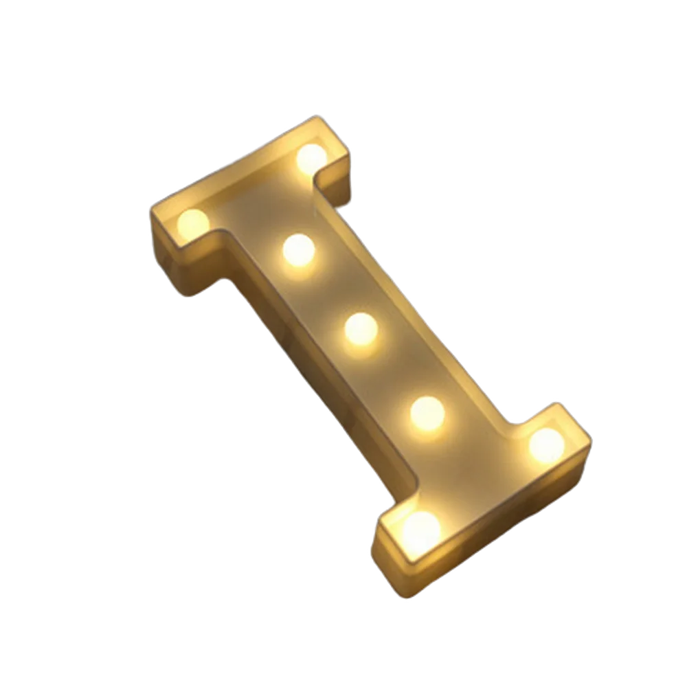 LED Letter and Number Light Set PVC Warm White Decor