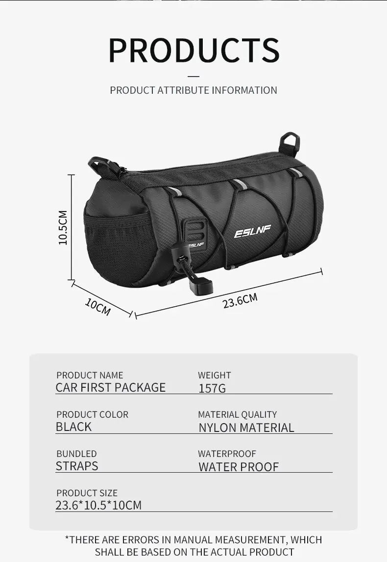 Waterproof Road Bicycle Handlebar Bag Multifunctional MTB Front Tube Bag Portable Frame Pannier Outdoor Shoulder bag