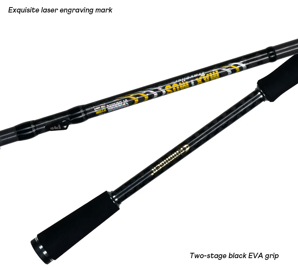 MAXIMUS Lure Fishing Rod 1.8m 2.1m 2.4m 2.7m 3.0m 30T Carbon Spinning Baitcasting FUJI Guide Travel Casting 3-35g L/M/MH BIUTIFU