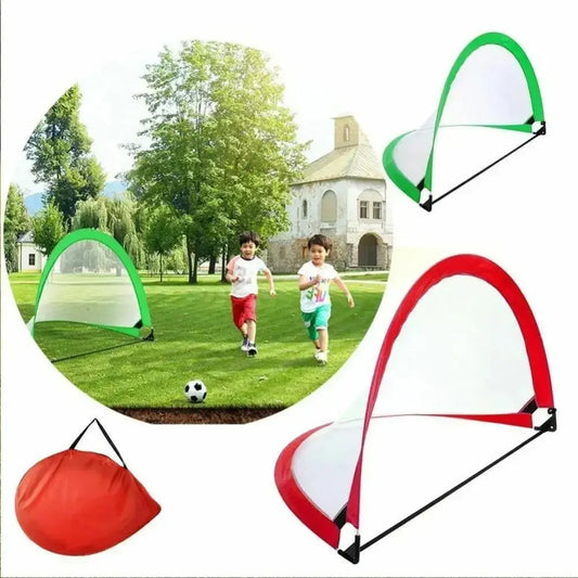 Pop Up Soccer Nets Folding with Carrying Case Soccer Goals Set Football Training Equipment Interactive Toy
