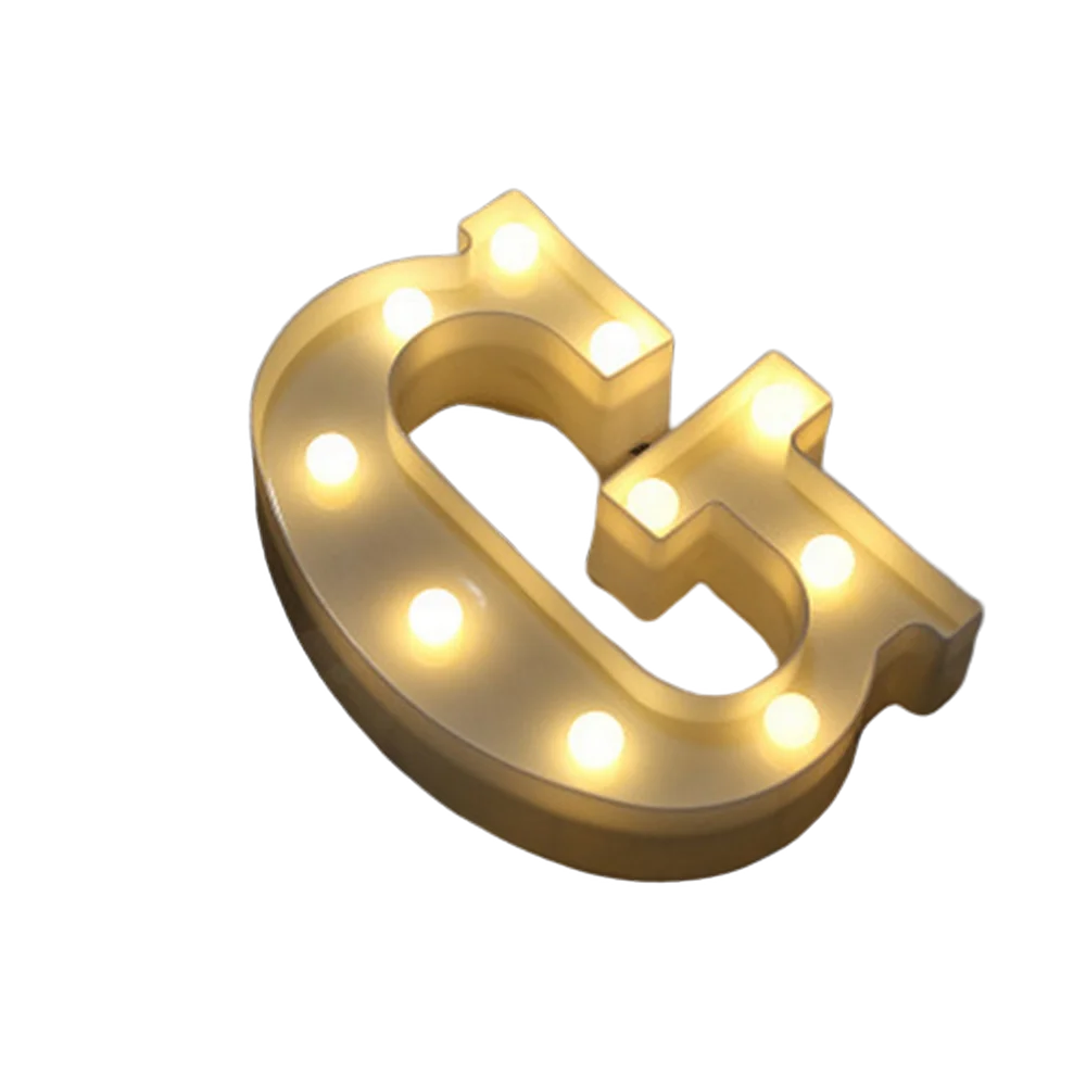 LED Letter and Number Light Set PVC Warm White Decor