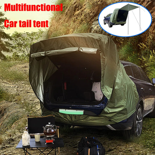 Car Rear Extension Tent With Canopy For Outdoor Camping