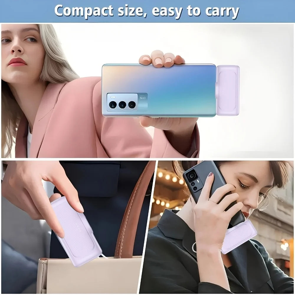 22.5W Fast Charging, 5000mAh Mini Portable Charger, USB-C Mobile Power, Universal Compatibility, USB Type-C, Dual Power Mode.