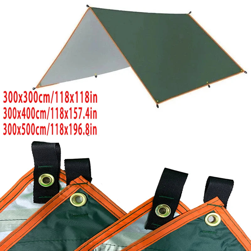 Ultra light canvas garden canopy, sunshade, camping hammock, courtyard sunshade, used for outdoor activities