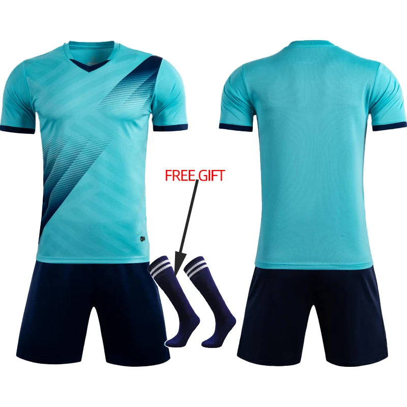 Adult Kids Football Jersey Men Customize Soccer Uniforms Sports Clothes Women Futsal Sportswear Child Training Tracksuit Outfit