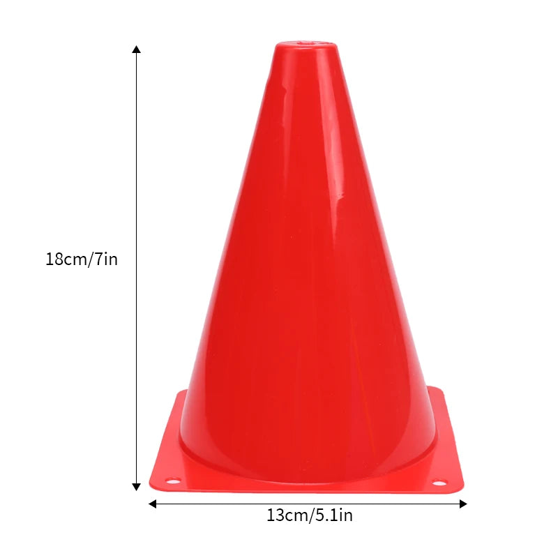 25PCS  Hot Sale Colorful Marker Cones Soccer Agility Training Cones Football Marker Cones Cheap Price Portable Football