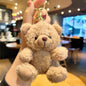 Cute Plush Bear Keychain – Small Sitting Doll Bag Pendant, 4 Colors