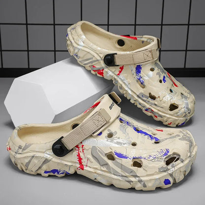 Mens Plus Size Sandals And Clogs Outdoor Water Shoes EVA Insole