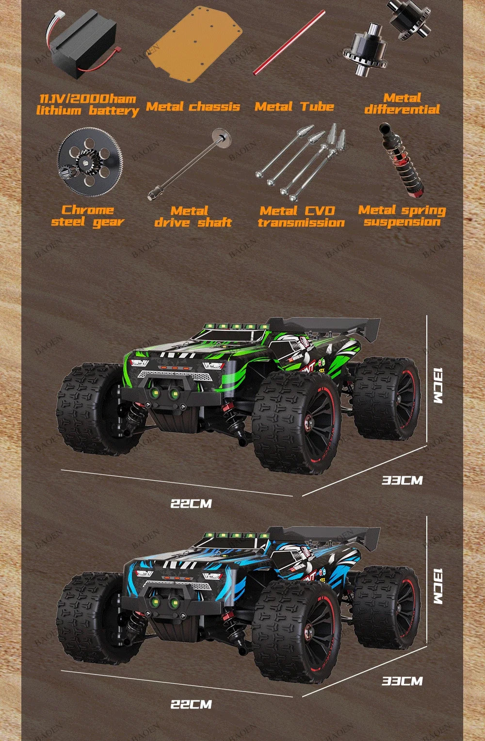 SCY9522PRO 85KM/H High Speed RC Car Brushless 4WD Off-Road Drift Remote Control Car 1:16 Professional Racing Cars SCY9522 50KM/H