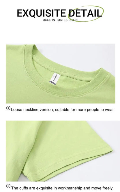 Men's Cotton T-Shirt Short Sleeve O-Neck Oversized Fit