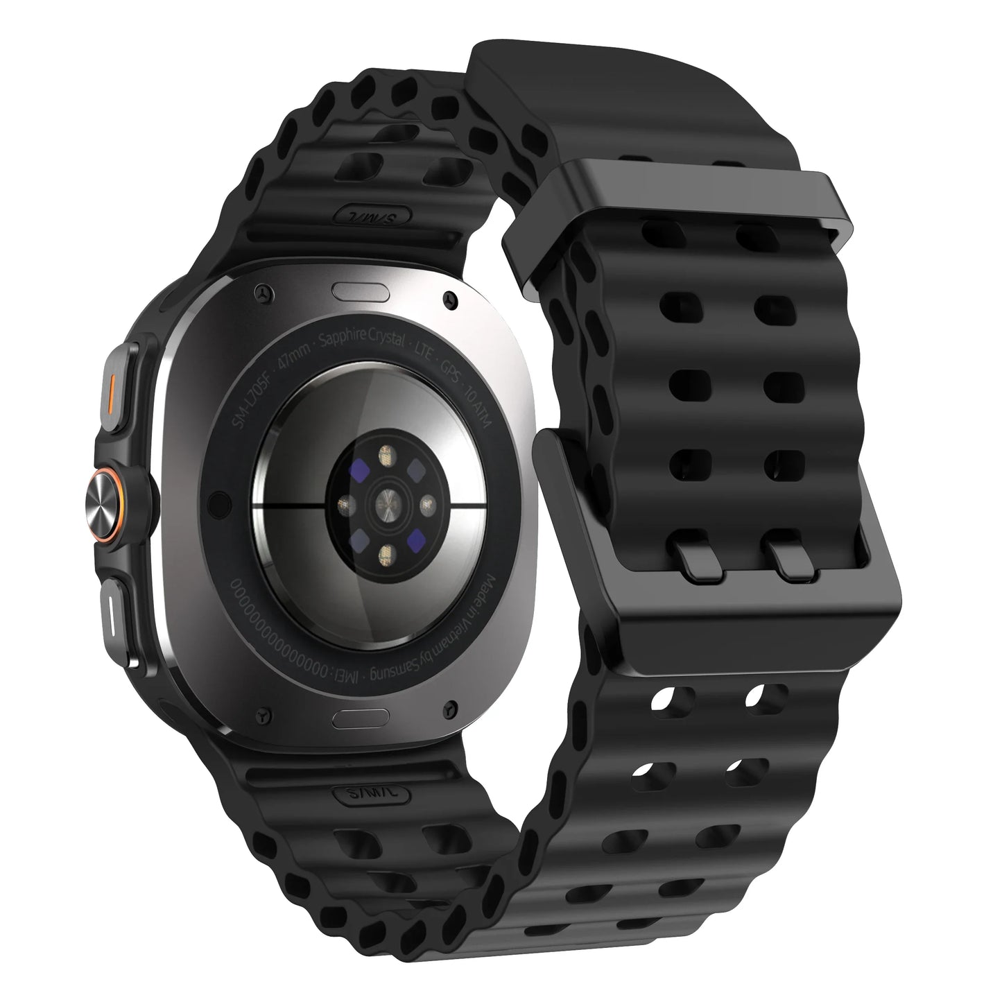 Marine Band For Samsung Galaxy Watch Ultra 47mm Sports Silicone Strap Bracelet For GalaxyWatch Ultra Watchband Accessories