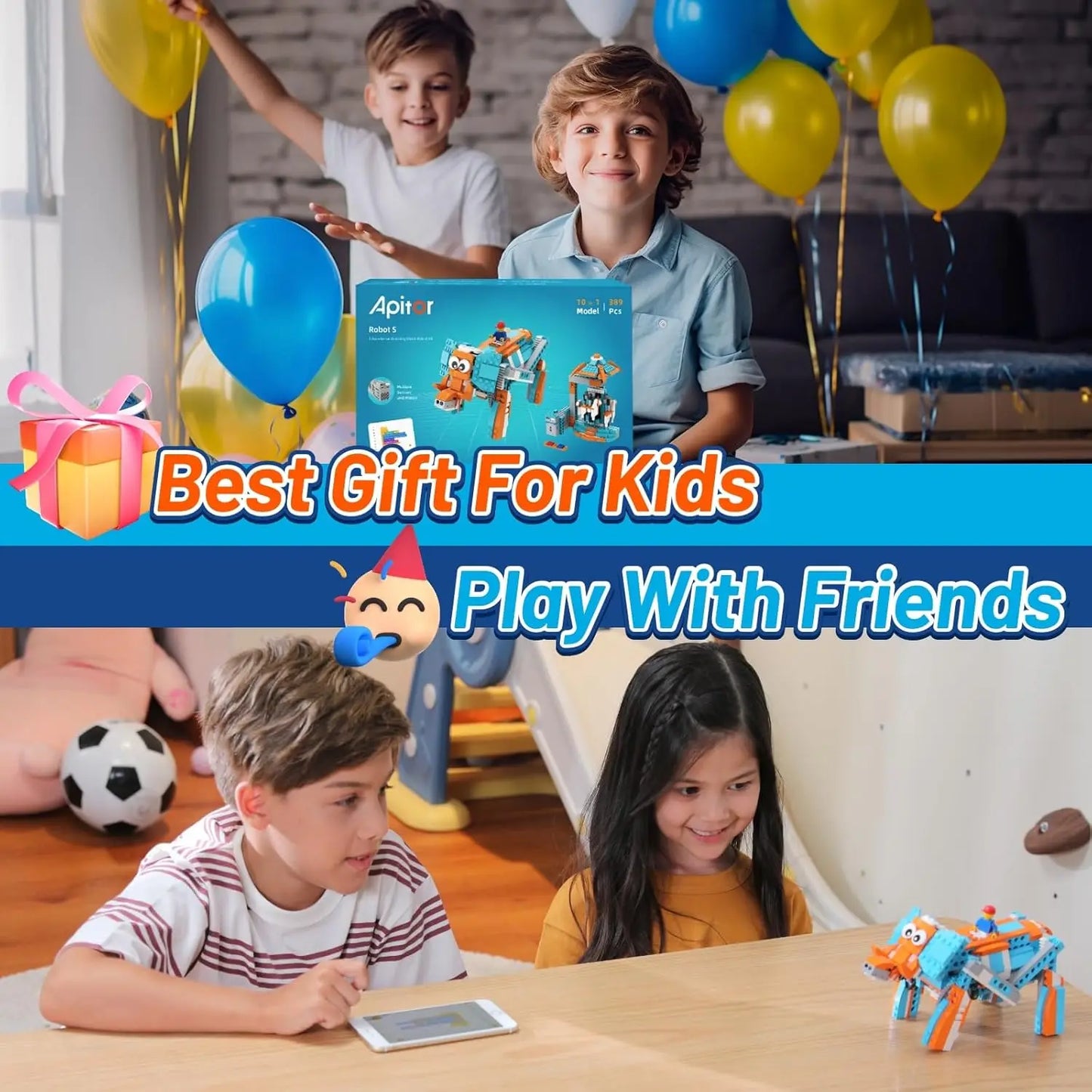 Apitor Robot S 10 in 1 Coding Toys educational Robotics age Block STEAM  Educational Toys Birthday gifts for boys girls coding