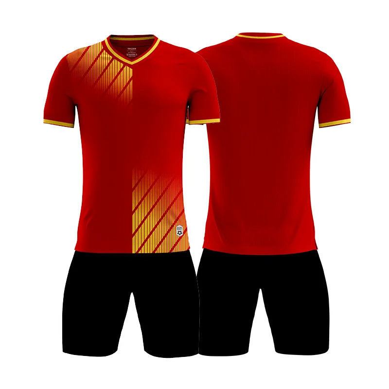 MAN Football Jerseys Team Training Customize Professional Women Soccer Uniform Adult Kids Futsal Quick-Drying Sportswear Outfit