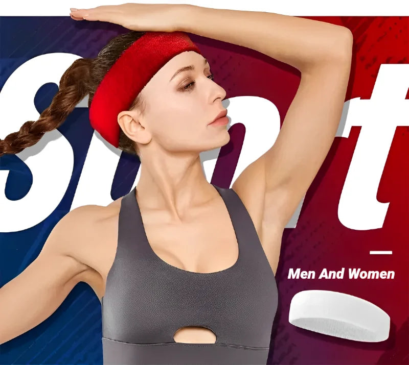 Outdoor Sweat Sports  Elastic Cotton Hairband Fashion Headbands For Women Men Solid Running Fitness Yoga Hair Bands Stretch