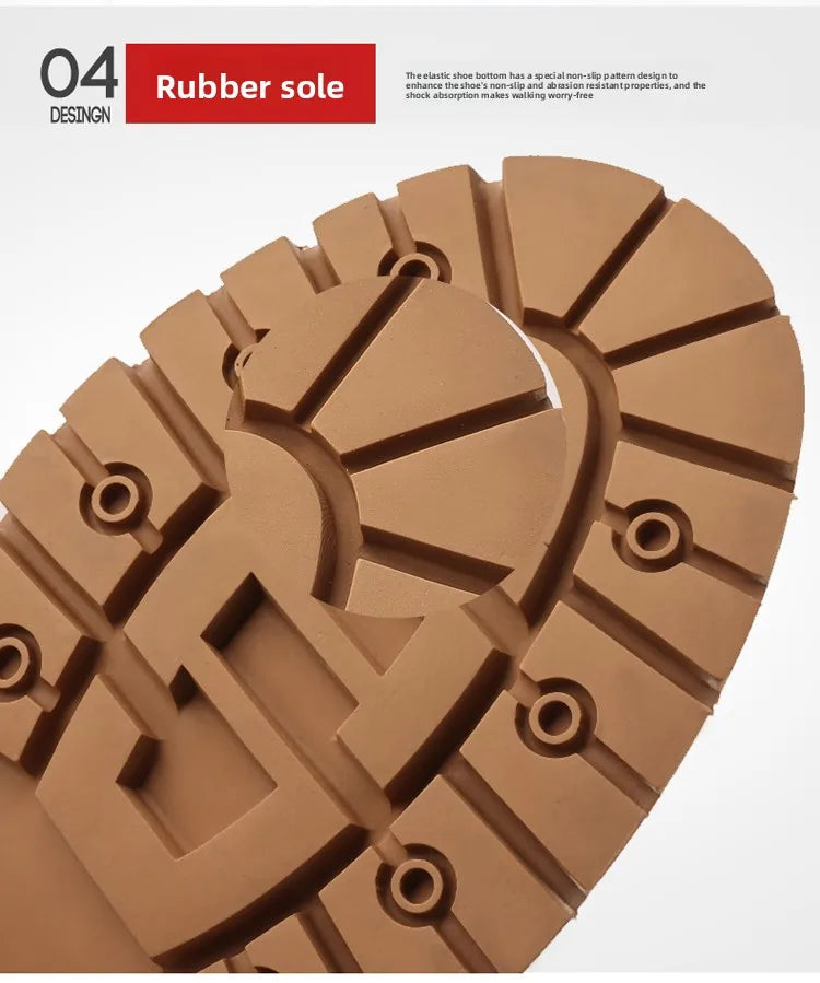 High Quality Men Shoes Genuine Leather Men Boots Outdoor Casual Shoes for Men Platform Boots Plush Ankle Boots Botas Para Hombre