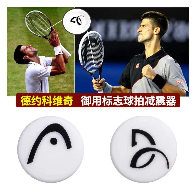 10/2Pcs HEAD Tennis Racquet Vibration Dampeners Silicone Reduce Professional Tennis Racket Accessories Damper Shock Absorber
