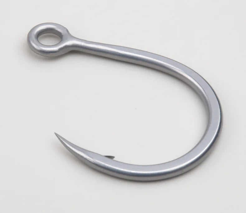 TEASER 8091 5X DIABLO Saltwater Popper Fishing Hook 2/0 3/0 4/0 5/0 7/0 Super Rust-proof Fishing Inline Single Heavy Hook