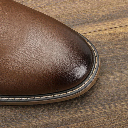 Desert Boots Ankle Boots For Men Leather Lace Up Low Heel