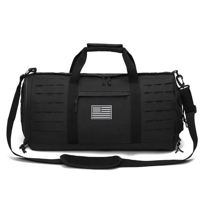 40L Sports Fitness Bag Tactical Travel Tote Men's Fitness Training Shoes Basketball Travel Bag Handy Luggage