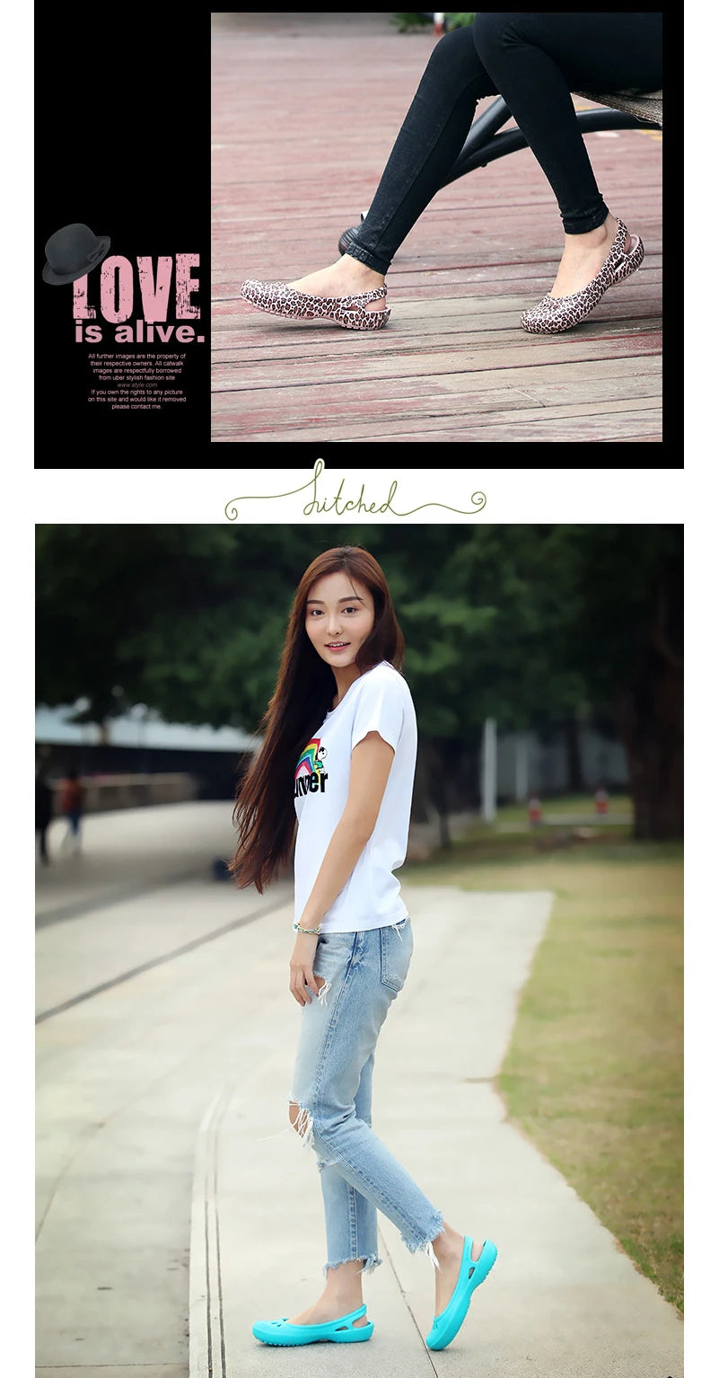 Certified Satihu Summer New Lightweight Anti Slip Hole Shoes  Clog For Women's Flat Bottom Sandals Nurse Outdoor Beach Jelly