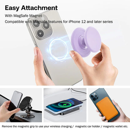 Universal Magnetic Phone Holder Stand With Silicone Grip