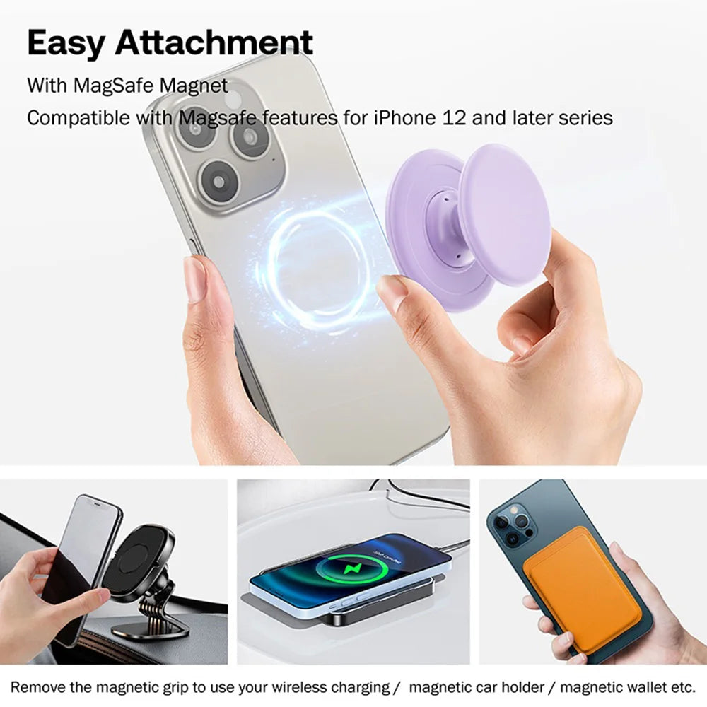 Grippopso Universal Magnetic Phone Socket Phone Holder Stand Silicone Grip Tok Mobile Phone Accessories Soporte for iPhone