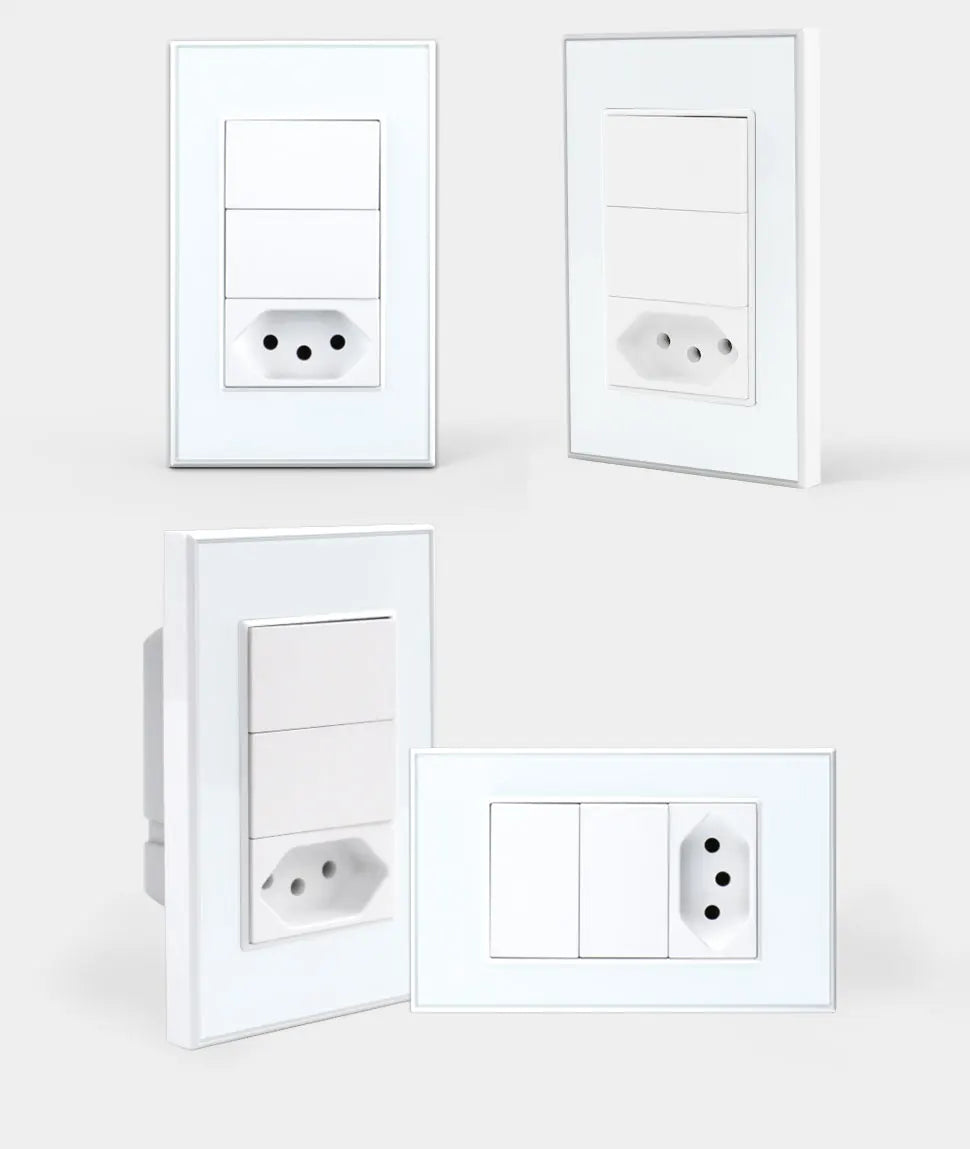 Zemismart Zigbee Smart Brazil Socket 10A 20A Outlets Work with Tuya Smart Life App Alexa Google Home Control