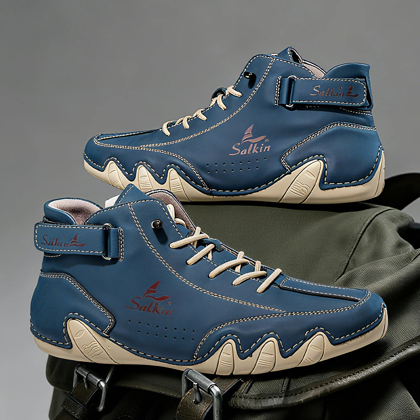 Handmade Outdoor Men Boots Men Casual Leather Shoes Autumn Retro Breathable Casual Men's Sneakers Fashion Lace Up Ankle Boots