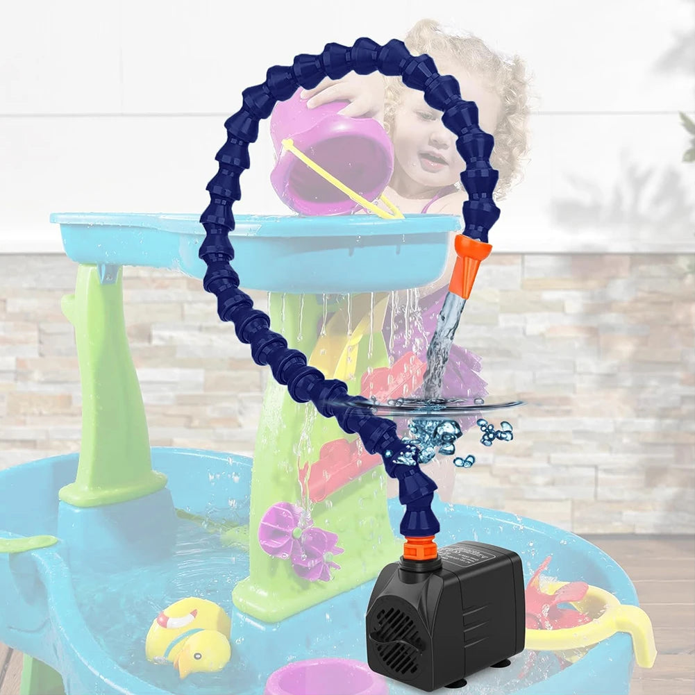 Water Table Accessories Kids Water Table Accessories Powerful Pump for Water Play Table Summer Outdoor Splash Table Toys