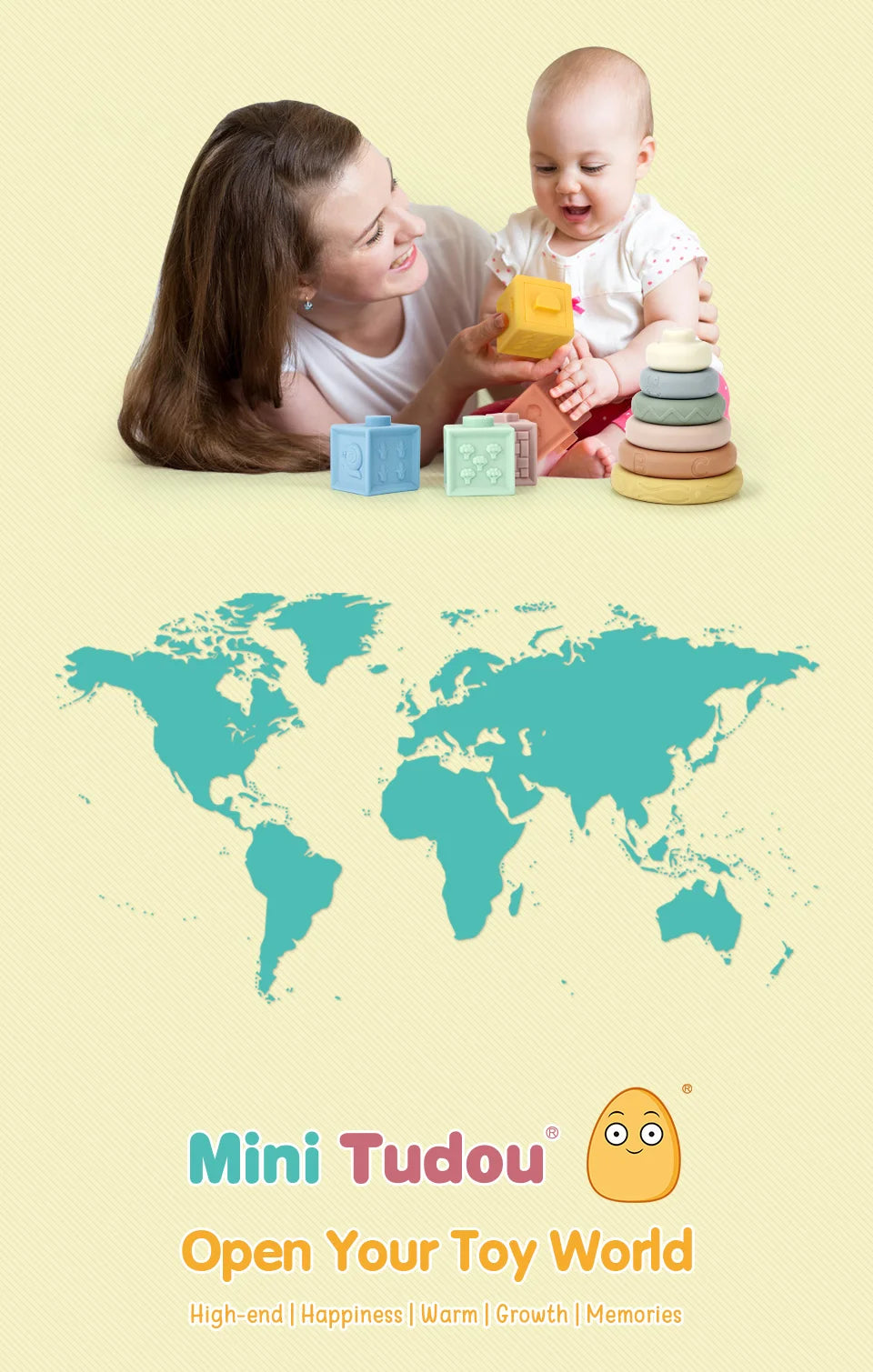 Baby Pop Up Toy Montesorri Fine Motor Skill Training Press Pull Click Animal Car Button Educational Toys For 13 24 Month Infant