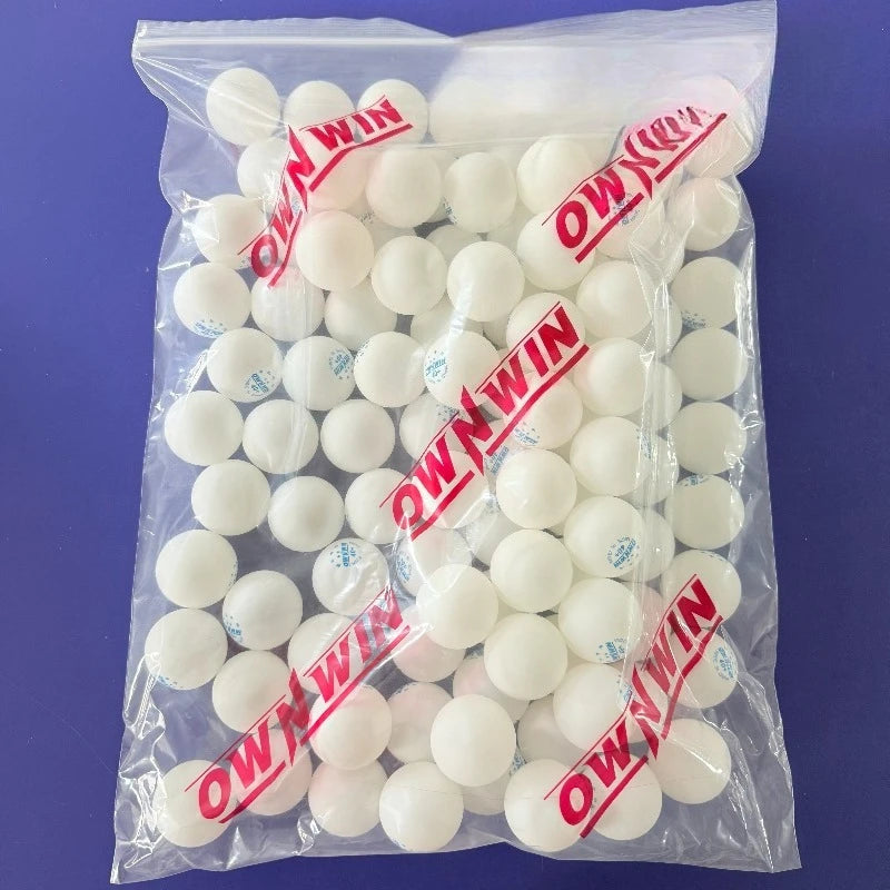 OWNWIN 2-Star Seamless New Material 40+ Table Tennis Balls – Professional Training Ping Pong Balls for Students & Gym Use