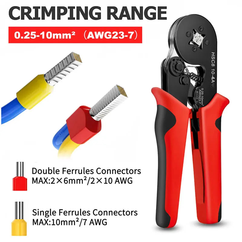 Electrical Tube Insulated Terminal VE Tubular Crimp Terminals Wire Cable Connector Ferrules Terminal Connectors Kit