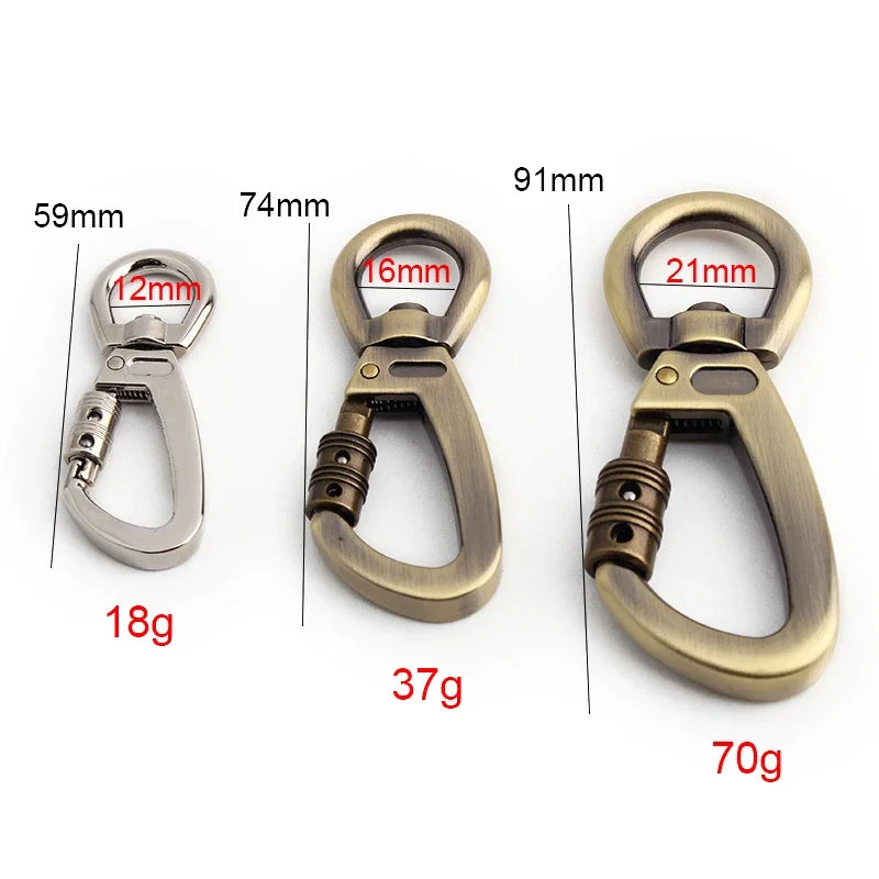Dog Leash Clip Pets Carabiner Auto Locking Carabiner With Swivel Rotating Ring For Outdoor Keychain Pet Leash Hook Accessories