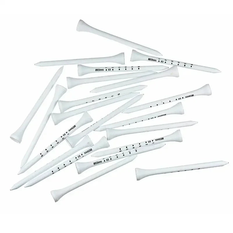 PGM 50pcs Durable Wooden Golf Seats Stabilizes Ball On The Course to Maintain a Perfect Tee Level and Improve Accuracy TE012