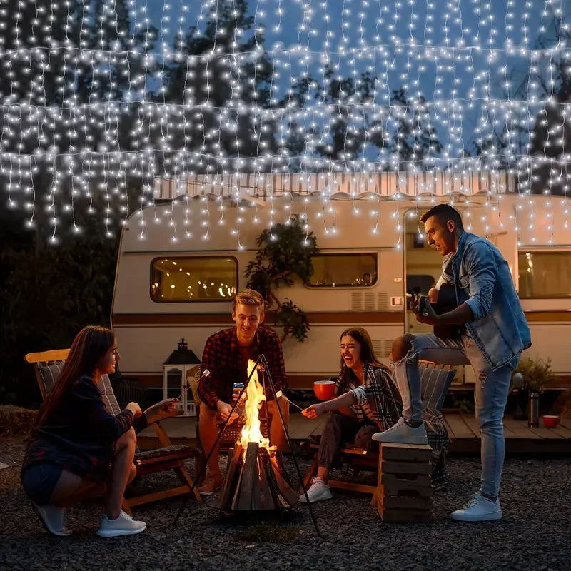 Solar Icicle String Lights – Outdoor Waterproof Fairy LEDs