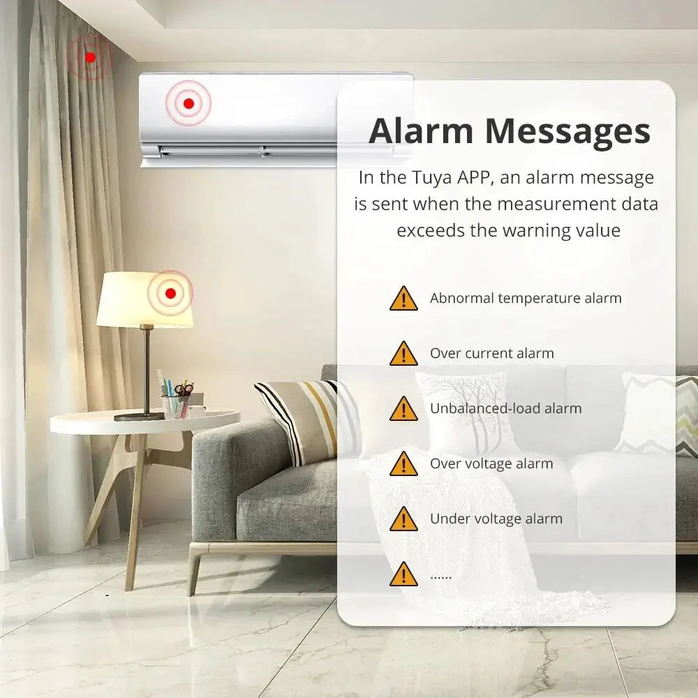 Zemismart Zigbee Smart Energy Meter 3 Phase 4 Wire Power Monitor Sensor Work with Tuya Zigbee2MQTT Home Assistant 208V 415V
