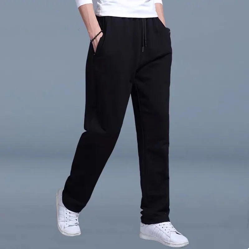 New Korean Straight tube Men Casual Sports Pants Running Workout Jogging Long Pants Gym Sport Trousers for MenJogger Sweatpants