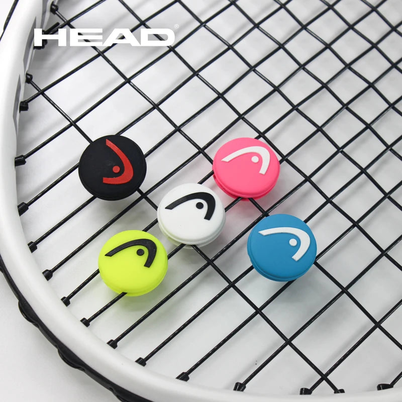 HEAD 10/30/50pcs Tennis Racket Shock Absorber Double-Sided Fish Head Logo Silicone Shock Absorber Bar Multi-Color Shock Absorber