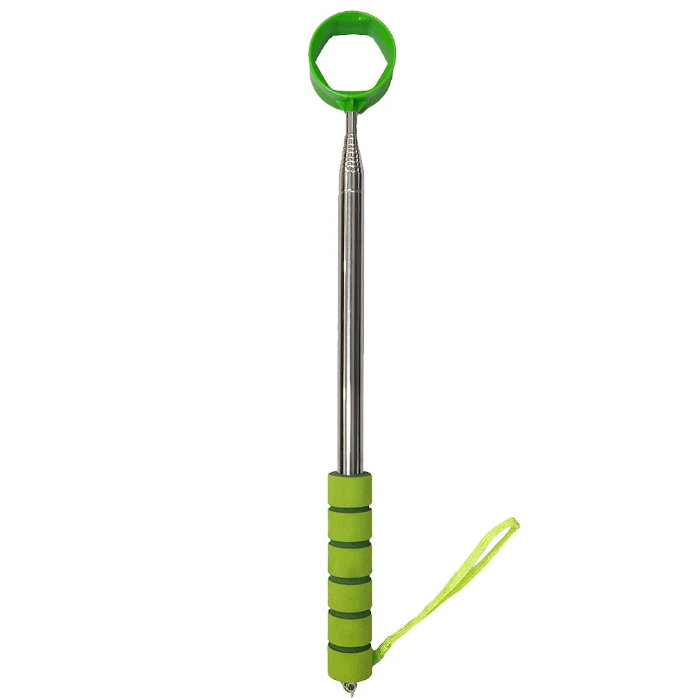 8.86 FT Stainless Ball Retriever Tool Telescopic Golf Ball Retriever Claw Sucker Tool Extendable Golf Ball Retriever for Golfer