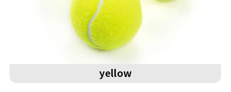 3pcs Professional Rubber Tennis Ball High Resilience Tennis Practice Ball for School Club Competition Training Exercises