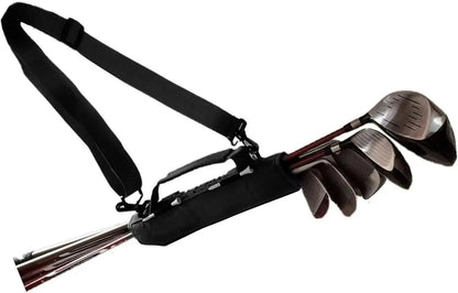Mini Lightweight Golf Club Bag With Ball Pouch Portable Driving Range Carrier