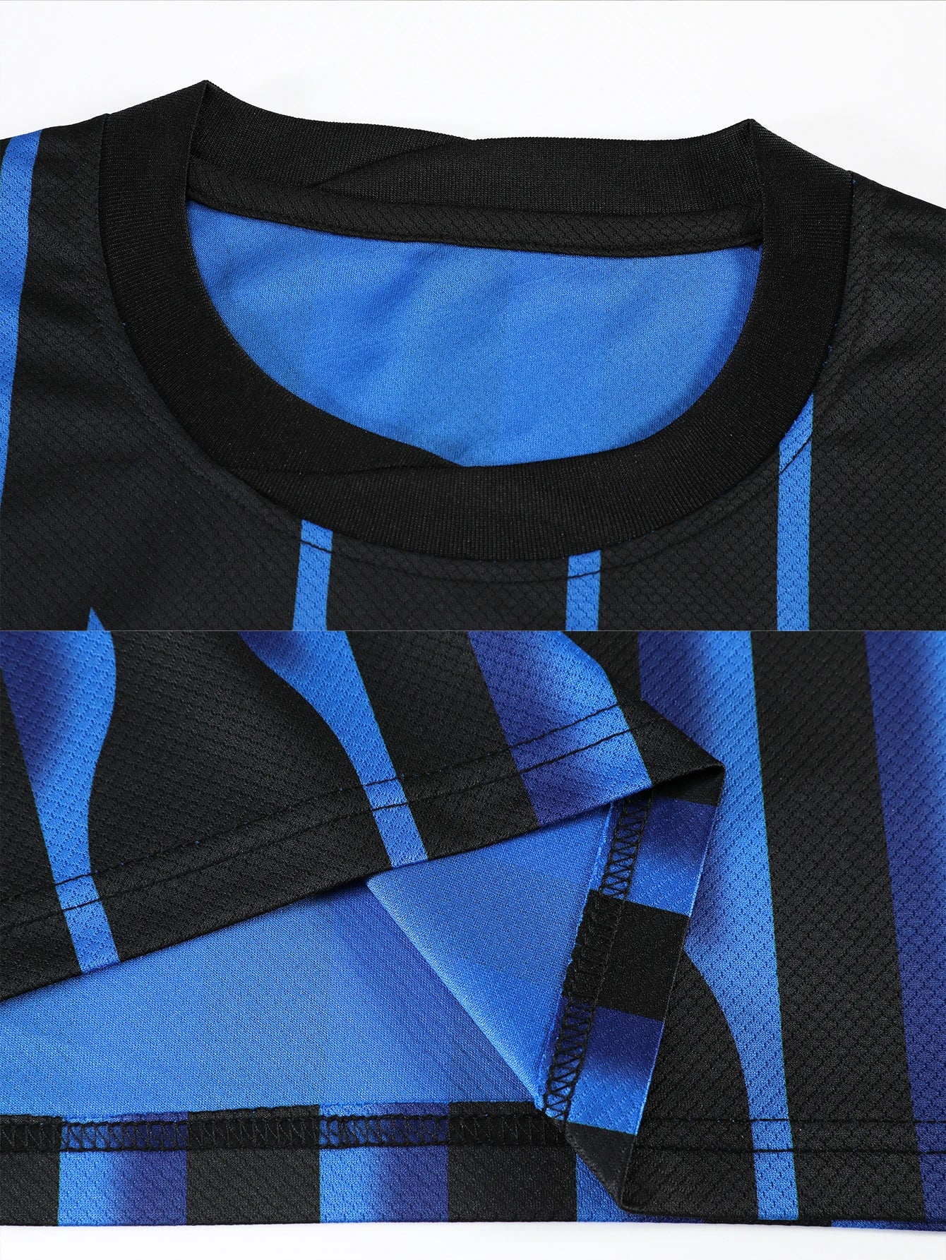 Men's Casual Sports Football Uniform round Neck Top with Fashionable Breathable Shorts Comfortable Football Suit Set