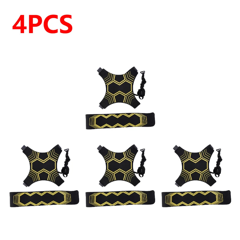 5-1pcs Football Kick Trainer Adjustable Soccer Ball Training Solo Soccer Trainer Belt with Elastic Auxiliary Fitness Equipment