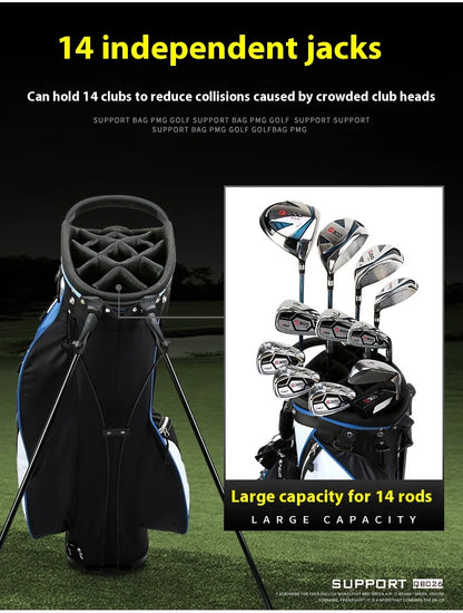 Golf Stand Bag Nylon Lightweight Portable Ball and Club Bag for Men and Women