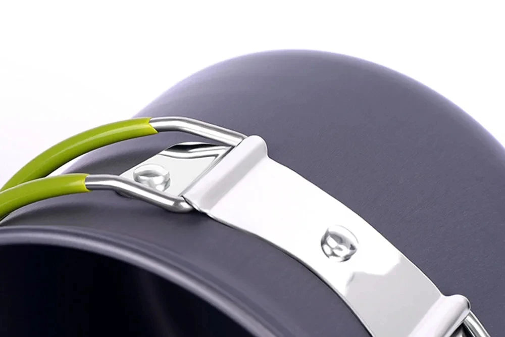 Ultralight Anodized Aluminum Camping Cookware Mess Kit With Pot And Pan